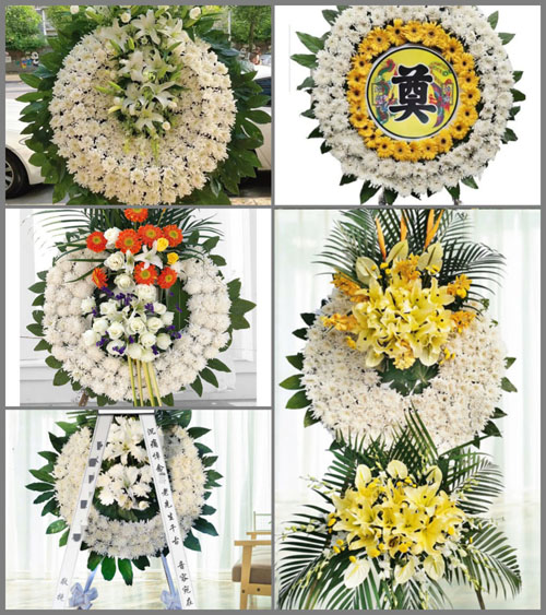 安徽芜湖市无为县白茆镇仔洲村花圈速递